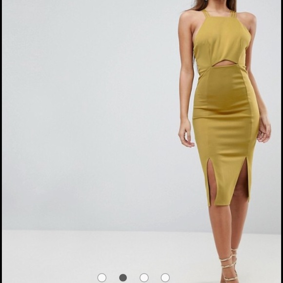 ASOS Dresses & Skirts - Strappy midi dress w. Cut out and criss-cross back